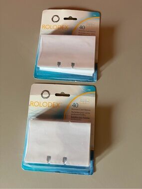2 NIP Rolodex business cards sleeves